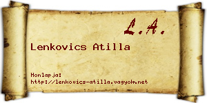 Lenkovics Atilla névjegykártya
